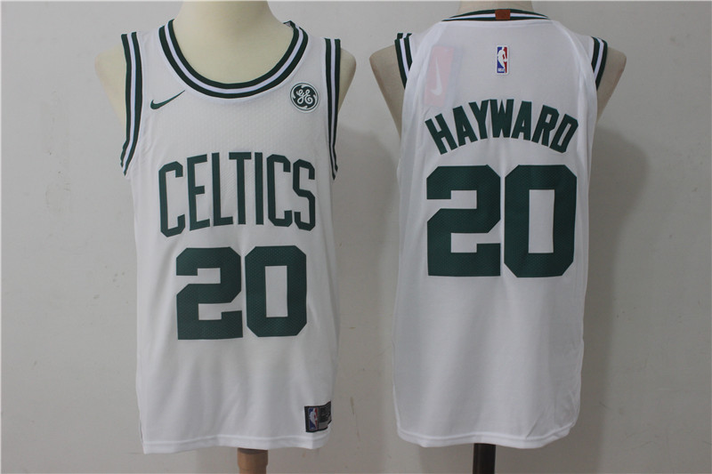 Men Boston Celtics #20 Hayward White Game Nike NBA Jerseys->->NBA Jersey